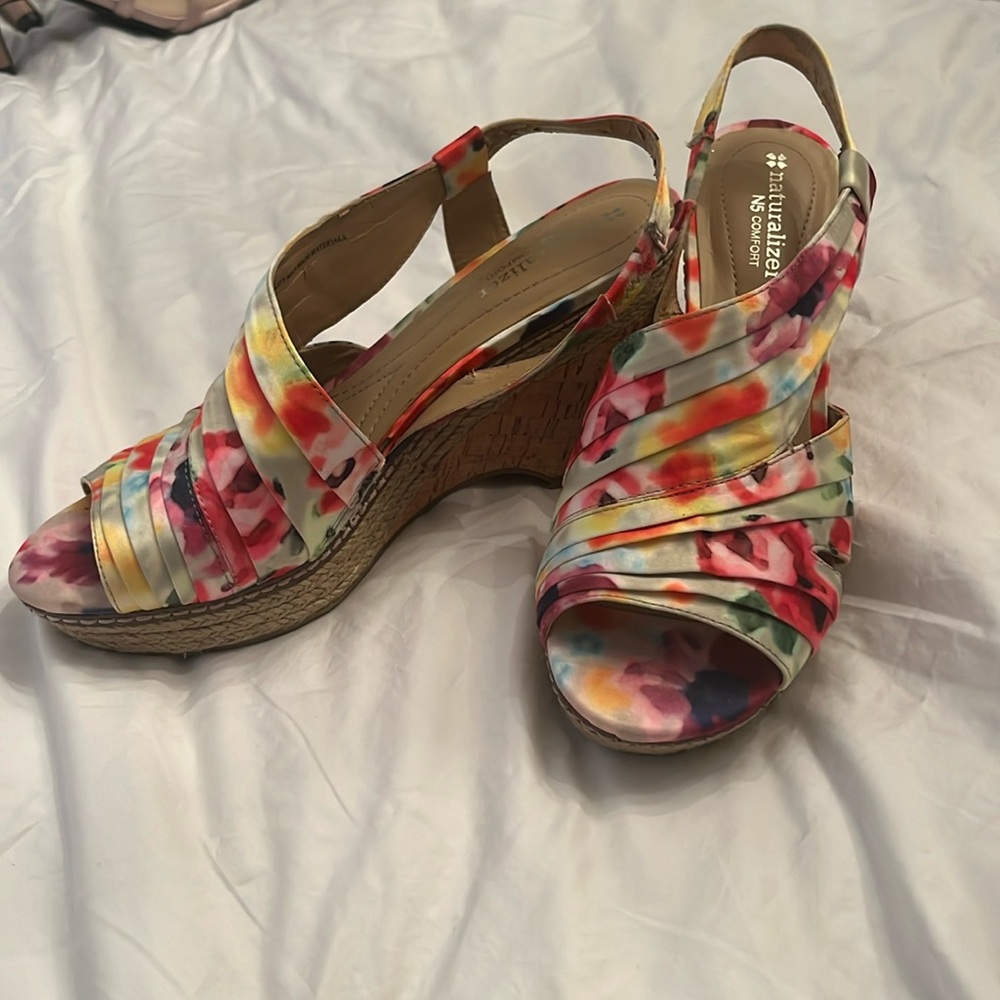 Naturalizer Floral Wedge Shoes